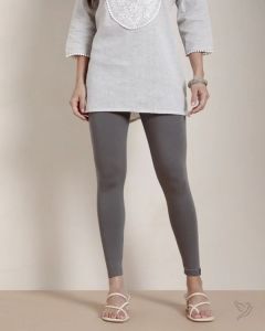 Twin Birds Women Cotton Ankle Legging - Anthrazite Grey