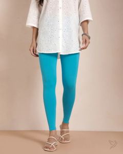 Twin Birds Women Cotton Ankle Legging - Sky Fall