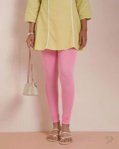 Twin Birds Women Cotton Churidar Legging - Cotton Candy