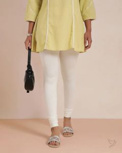 Twin Birds Women Cotton Churidar Legging - Creme De La Creme