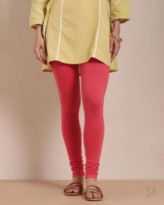 Twin Birds Women Cotton Churidar Legging - D.Pink
