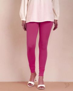Twin Birds Women Cotton Churidar Legging - Mystic Pink