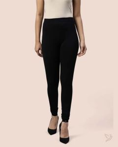 Twin Birds Women Bamboo Modal Churidar Legging Black
