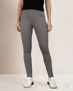 Twin Birds Women Flexi Indigo Jegging Anthrazite Grey