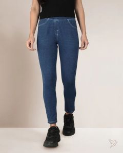 Twin Birds Women Flexi Indigo Jegging Blu Bird