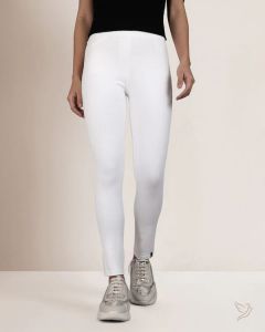 Twin Birds Women Flexi Indigo Jegging Pearl White