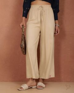 Twin Birds Women Wide Leg Palazzo Butter Scotch