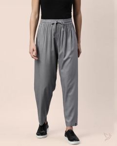 Twin Birds Women Viscose Kurti Pant Anthrazite Grey