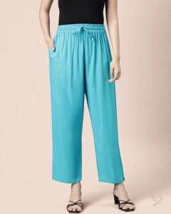 Twin Birds Women Viscose Kurti Pant Pool Side