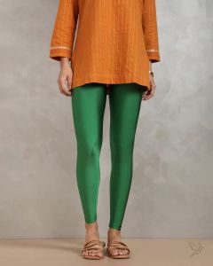 Twin Birds Women Shimmer Legging Green Glitter